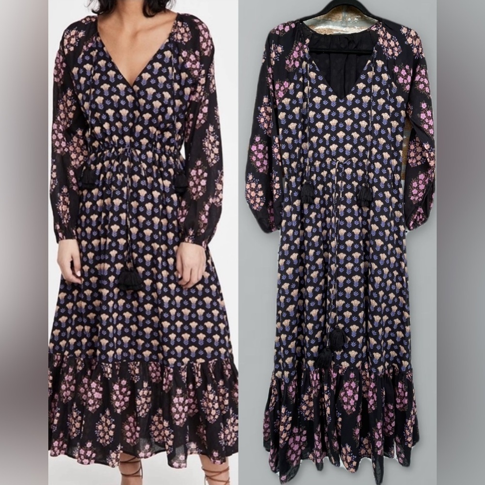 Roberta roller rabbit Madigan Olaya floral maxi Sundress size XS